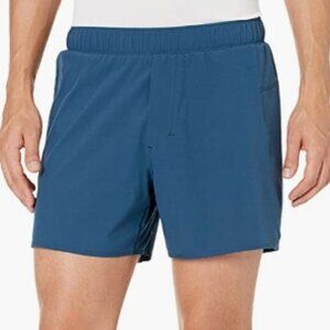 Peak Velocity Men's 5'' Run Short with Boxer Brief, Navy XXL